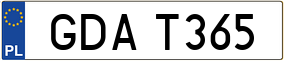 Trailer License Plate